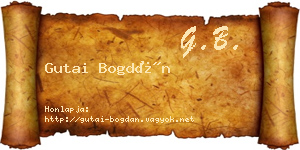 Gutai Bogdán névjegykártya